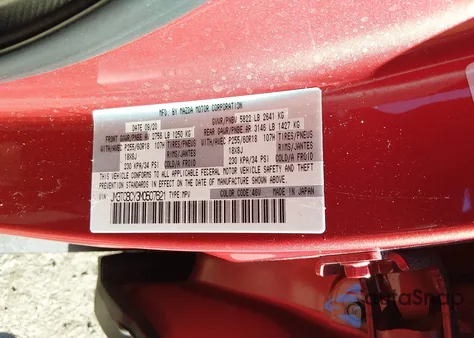 2021 Mazda Cx-9 Touring from USA, damaged, VIN JM3TCBCY3M0507621